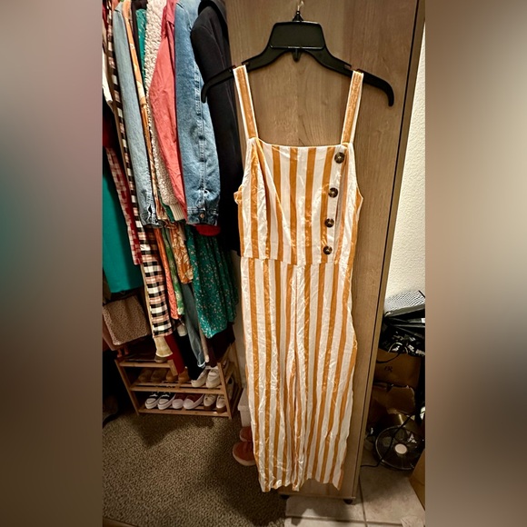 C&C California, size S, rust/white striped jumper - Picture 1 of 5